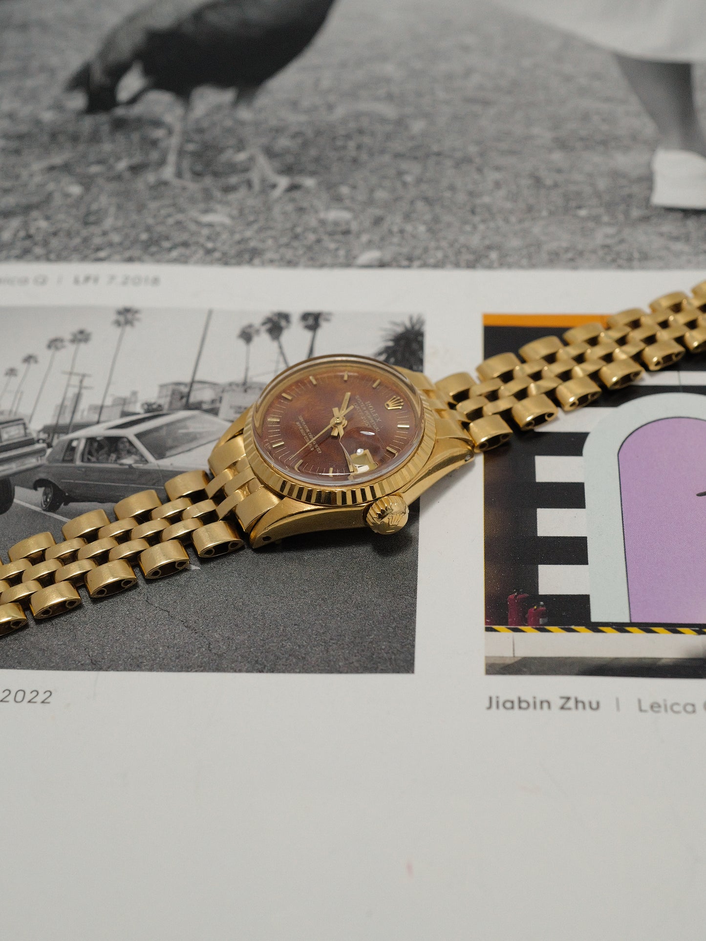 ROLEX LADY DATEJUST BURL WOOD