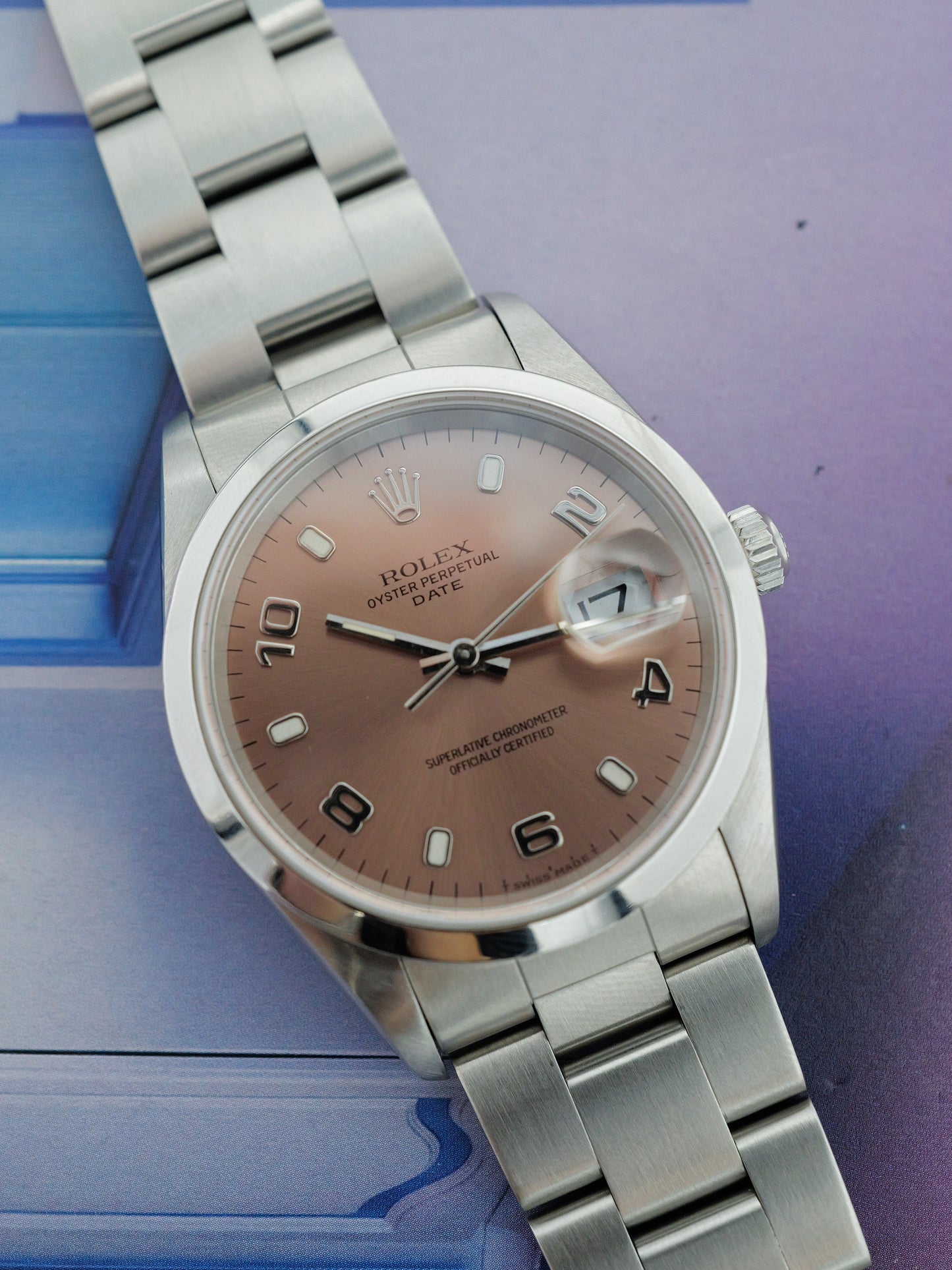 ROLEX OYSTER DATE SALMON