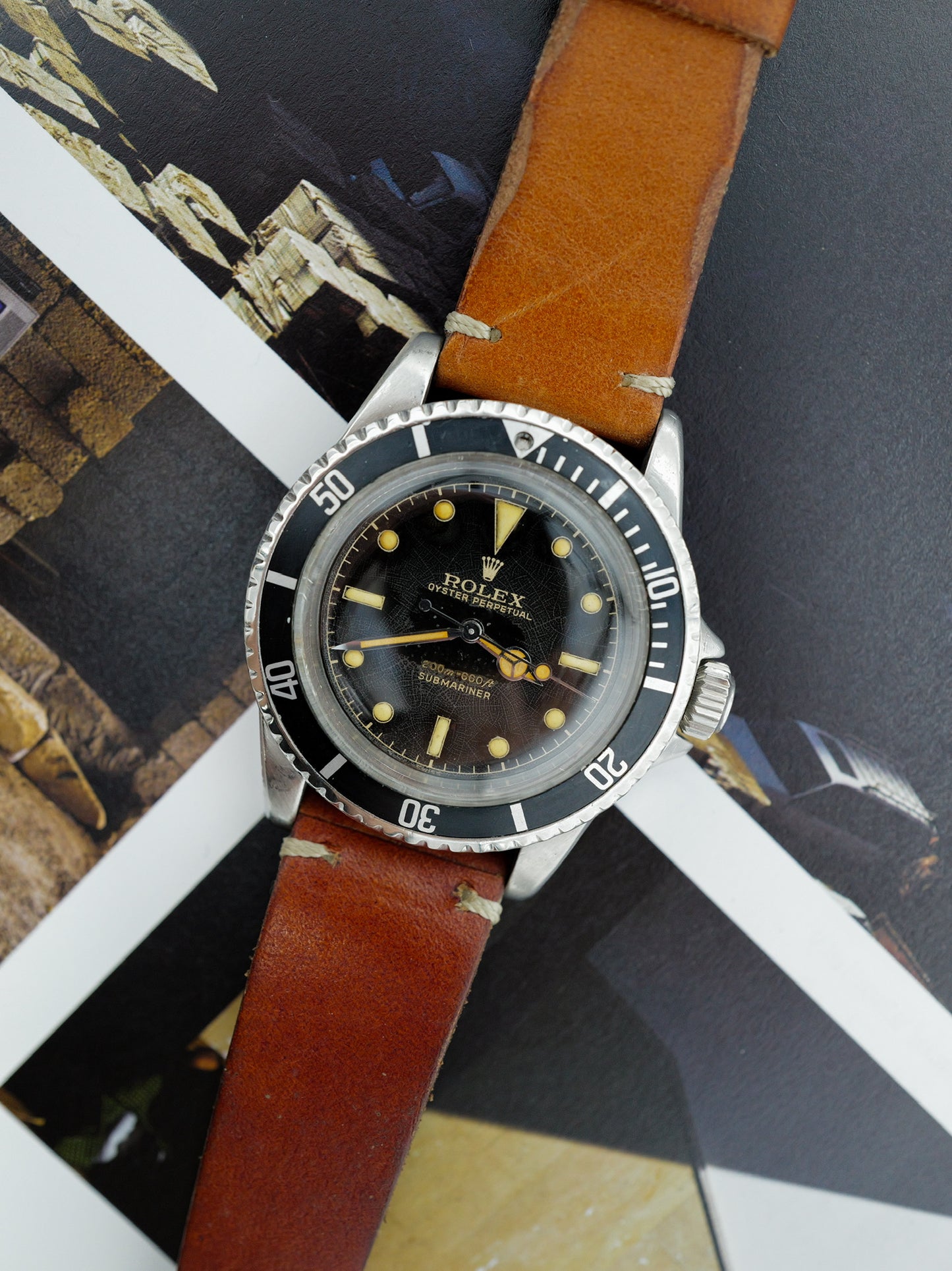 ROLEX SUBMARINER PCG TULIP CHAPTER RING GILT DIAL MK1