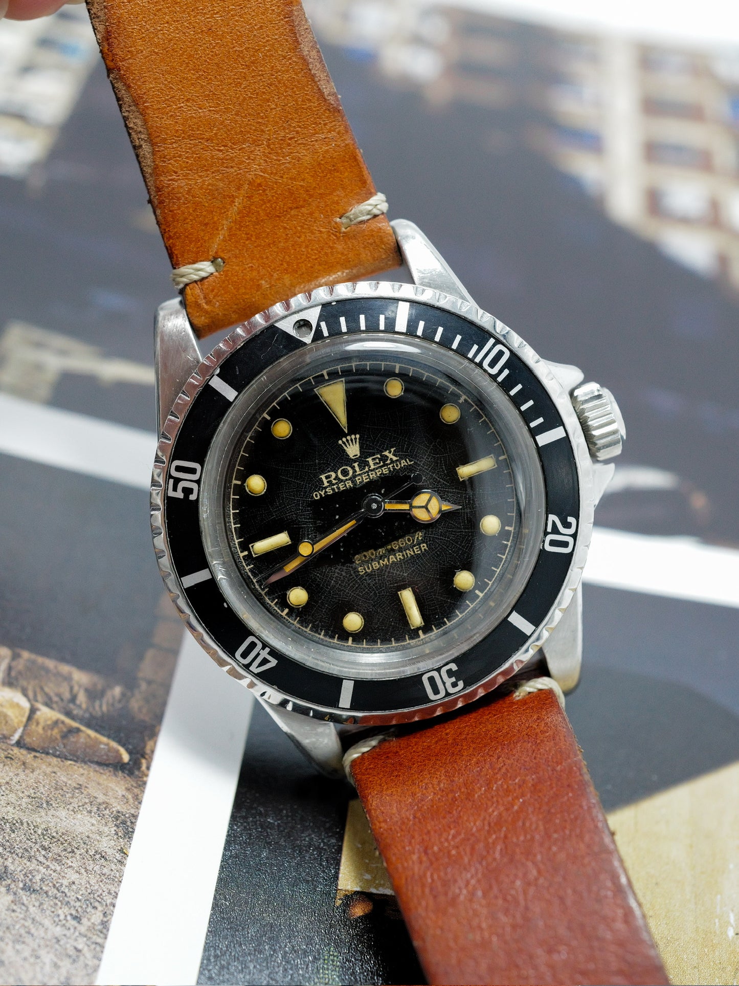 ROLEX SUBMARINER PCG TULIP CHAPTER RING GILT DIAL MK1