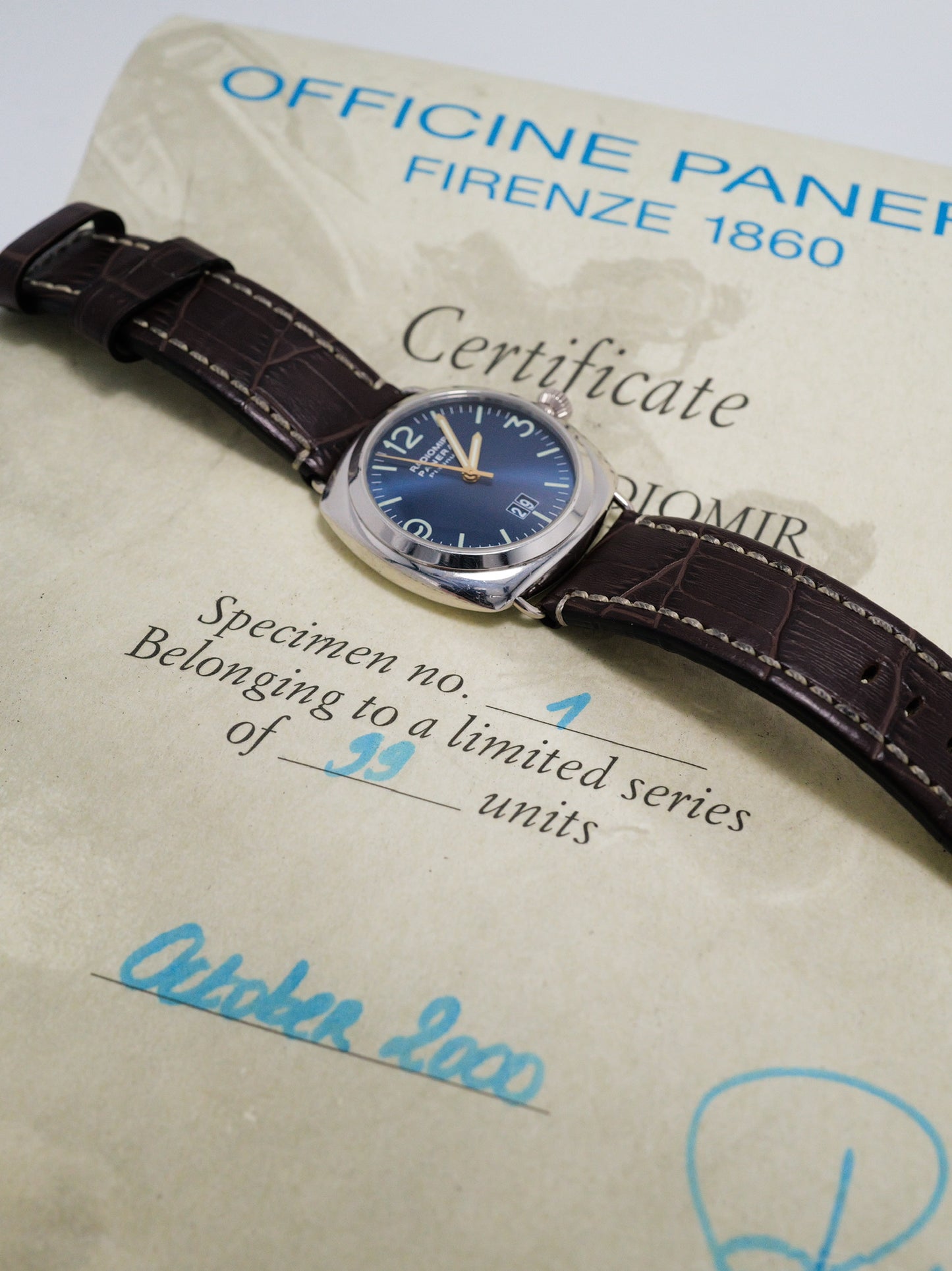 PANERAI RADIOMIR PLATINUM PAM 00065 1/99 PCS