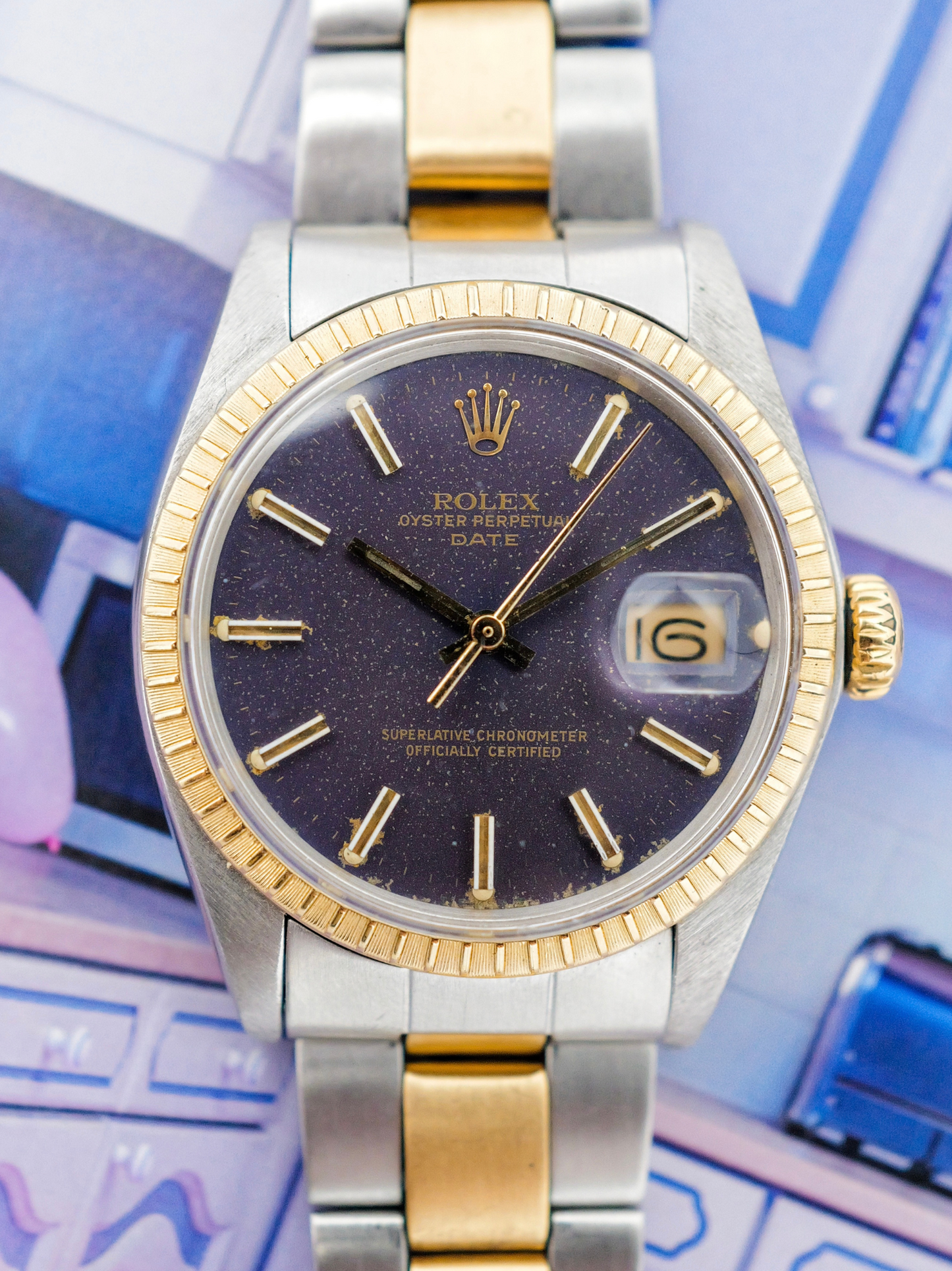 ROLEX OYSTER DATE CONFETTI