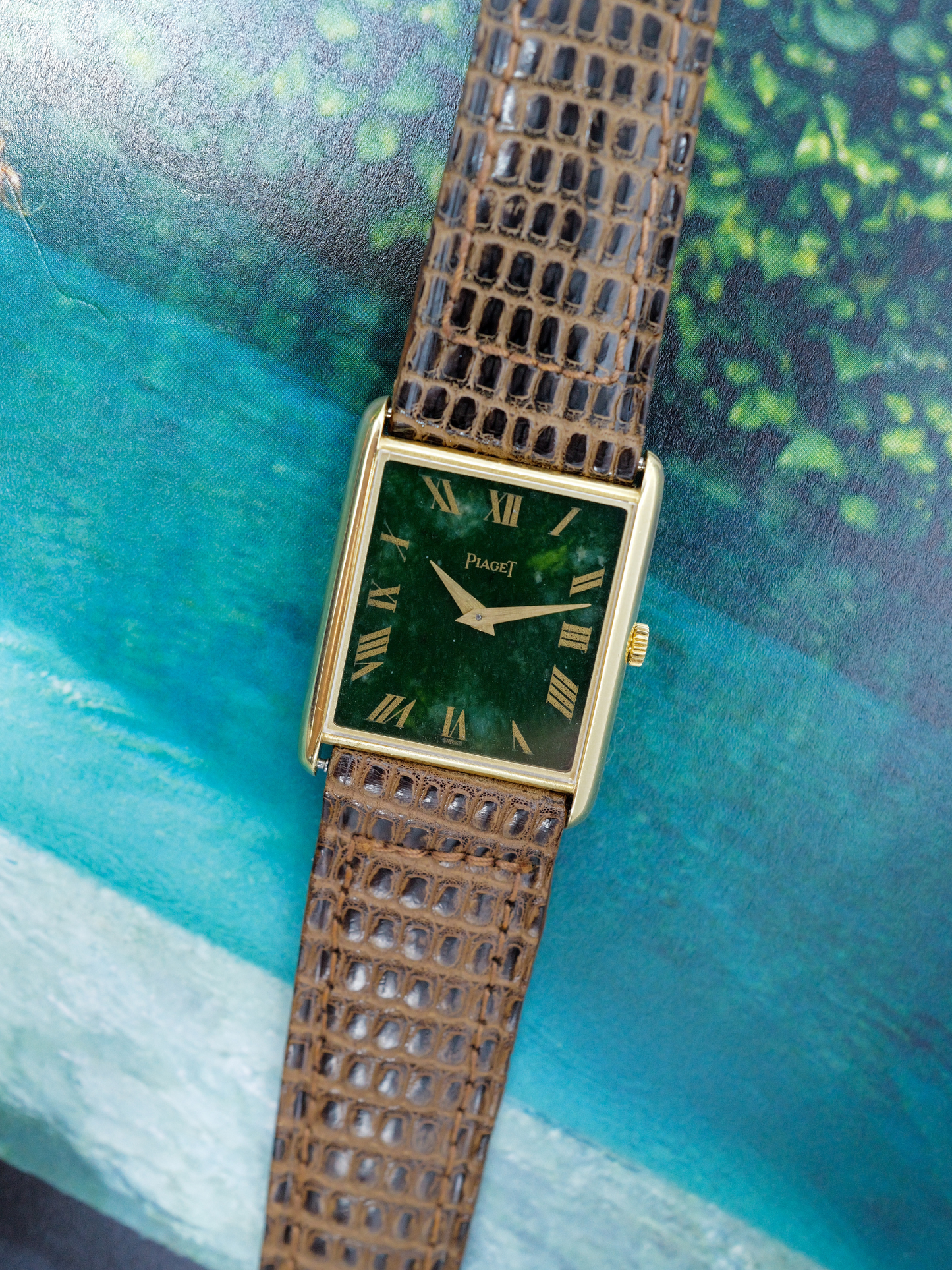 PIAGET TANK JADE DIAL