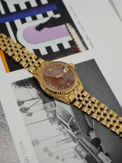 ROLEX LADY DATEJUST BURL WOOD