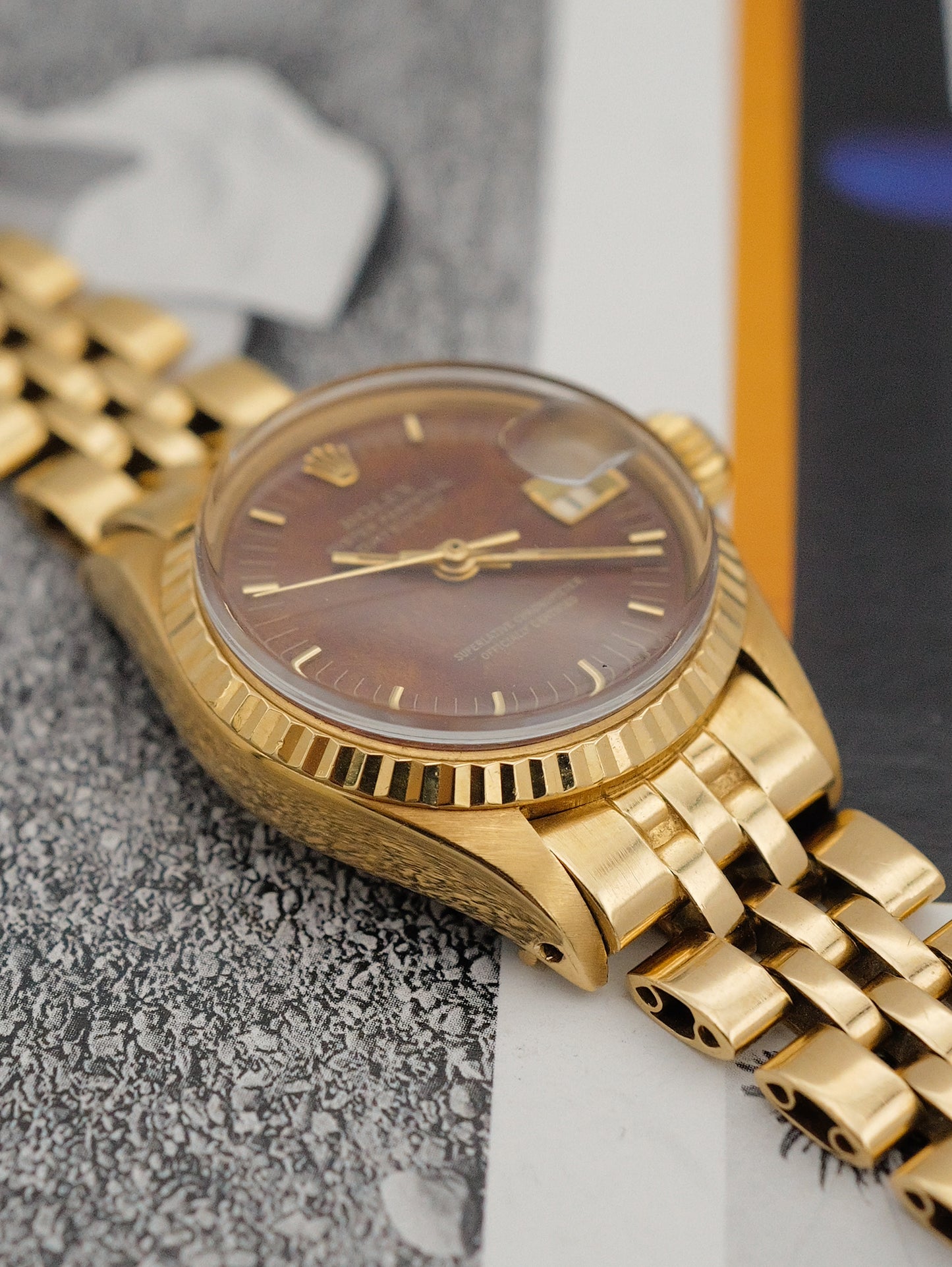 ROLEX LADY DATEJUST BURL WOOD