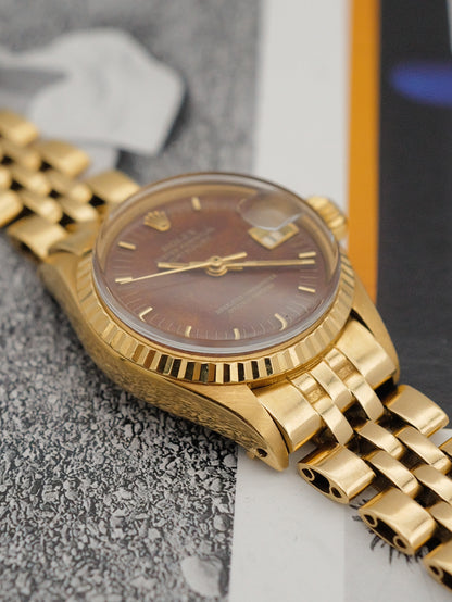 ROLEX LADY DATEJUST BURL WOOD
