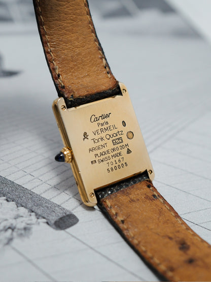 CARTIER TANK VERMEIL