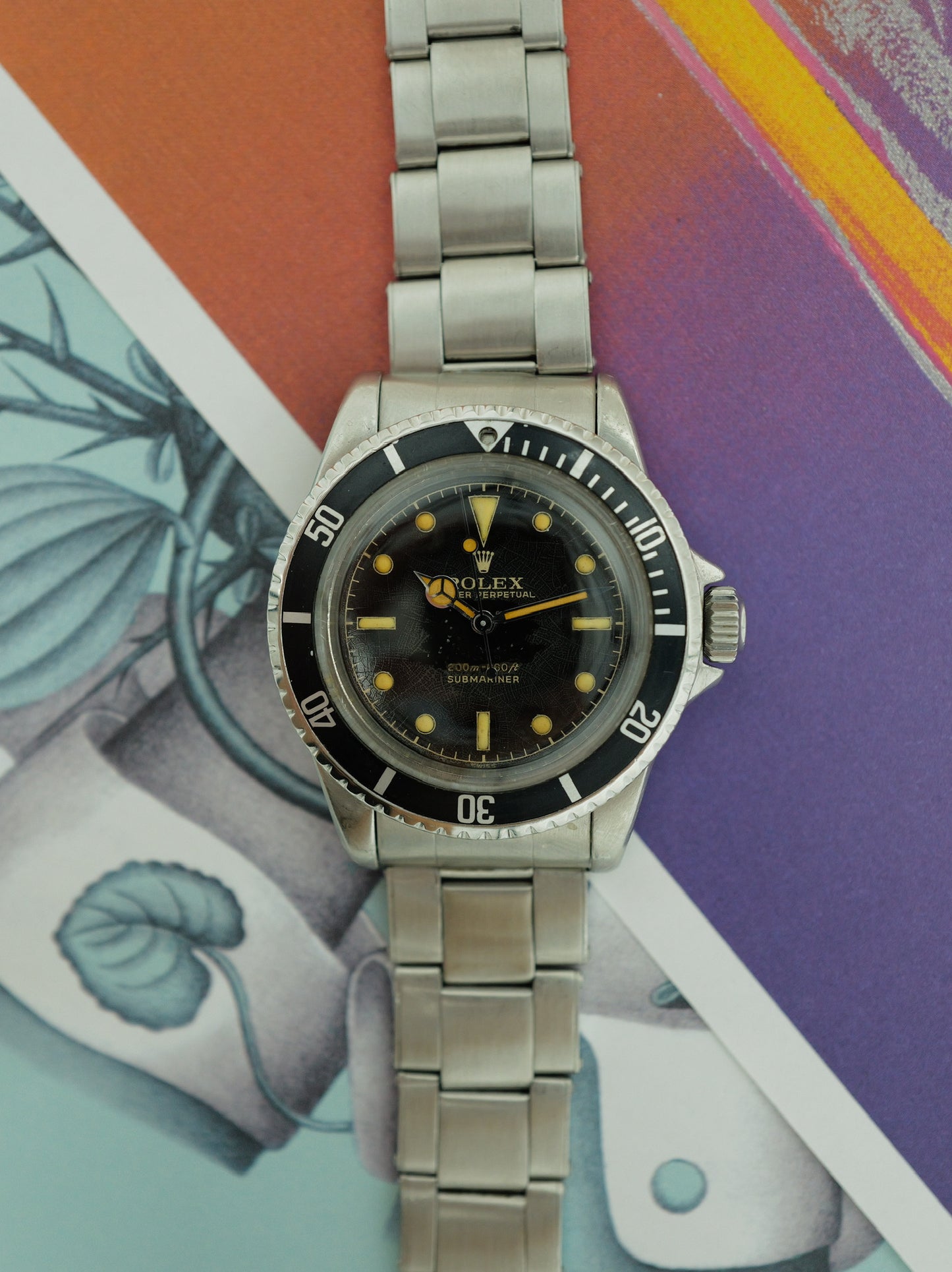 ROLEX SUBMARINER PCG TULIP CHAPTER RING GILT DIAL MK1