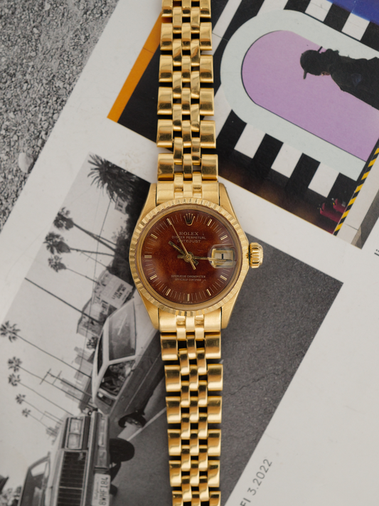 ROLEX LADY DATEJUST BURL WOOD