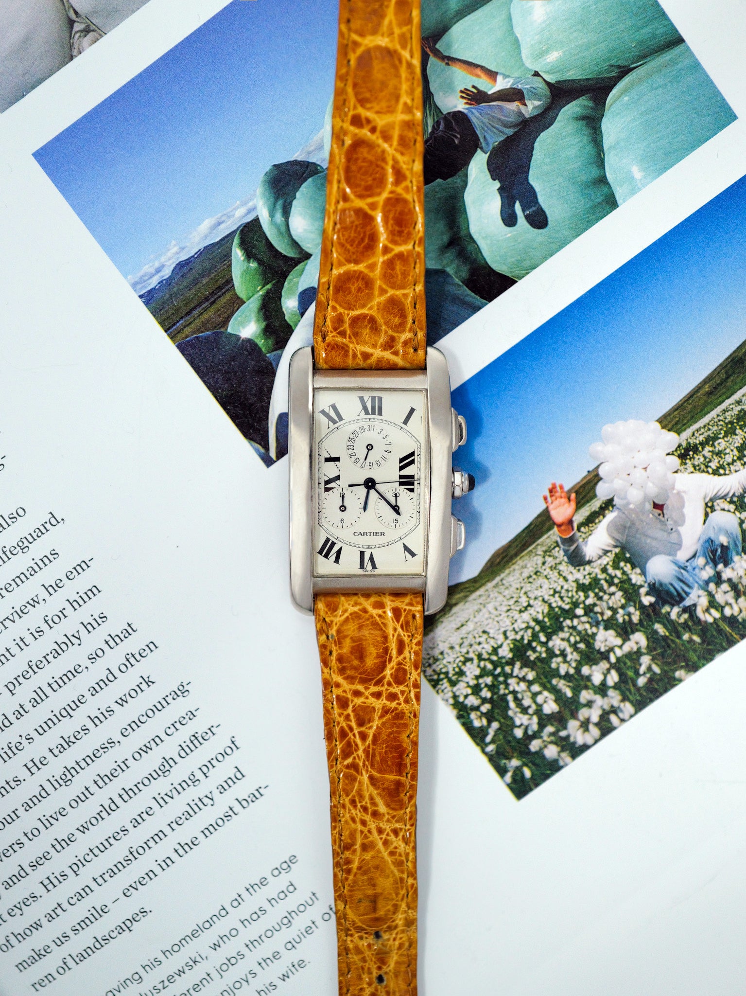 CARTIER TANK AMERICAINE CHRONO – graficaoro